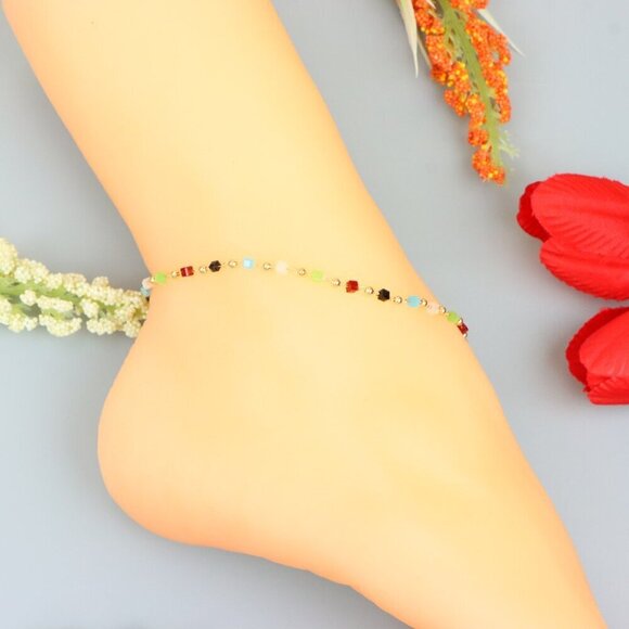 "Handmade Anklet – A Stylish Choice for Women, Thoughtful Gift Idea, EVCH1409 - Picture 6 of 10